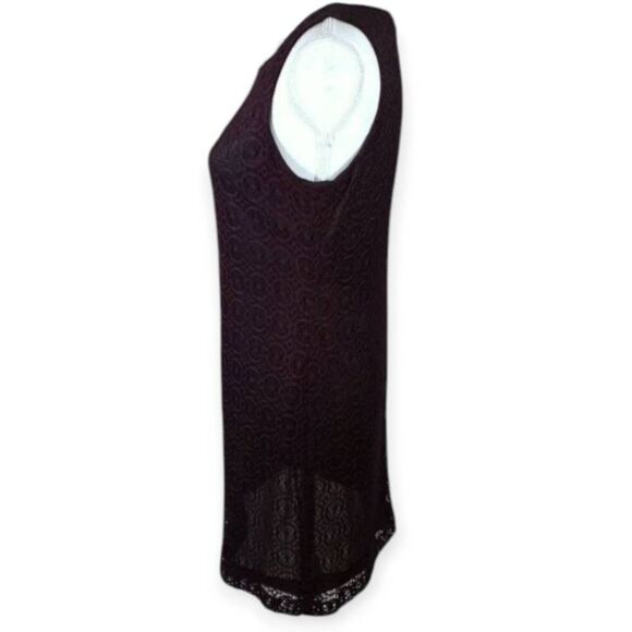 DAWN JOY FASHIONS SHEER BLACK/HINT OF PURPLE LACE DRESS SZ.5-6 EUC. - Picture 4 of 7